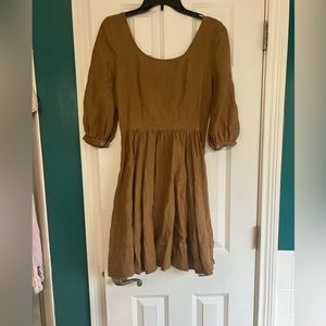 Son De Flor Carmel hemp XS 3/4 sleeve Mini